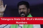 Telangana State 119 MLA's Mobile Numbers From 2023 Year to 2028 Year