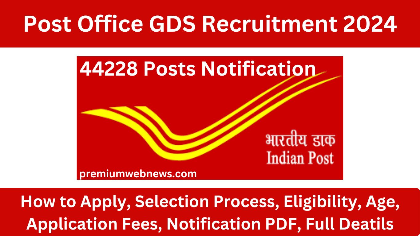 44228 Post Office GDS Job Notification 2024, Apply Online